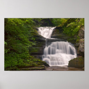 Finger Lakes Waterfall Print Poster