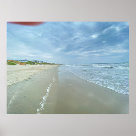 Finger Lens Beach Scene Poster