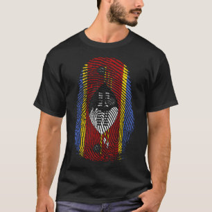 Finger Print - Eswatini Swasiland T-Shirt