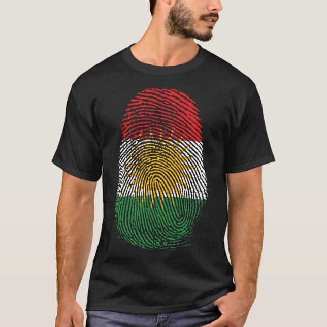 Finger Print - Kurdistan T-Shirt (Vorderseite)