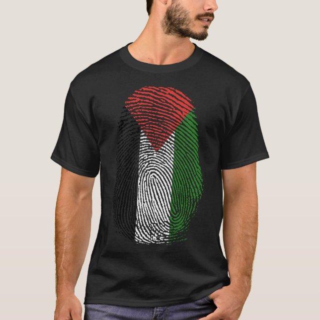 Finger Print - Palästina T-Shirt (Vorderseite)
