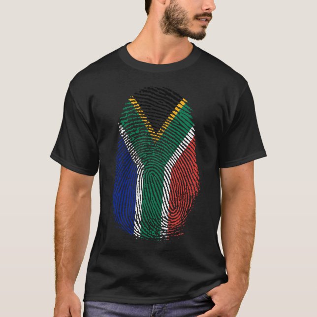 Finger Print - Südafrika T-Shirt (Vorderseite)
