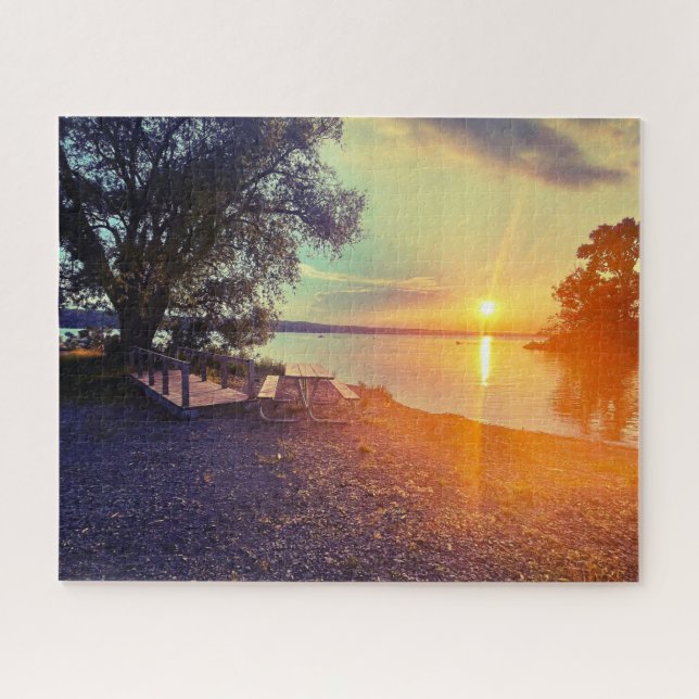 FINGER SEEN CAYUGA LAKE JIGSAW PUZZLE (Horizontal)