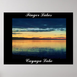 FINGER SEEN, CAYUGA LAKE Plakat