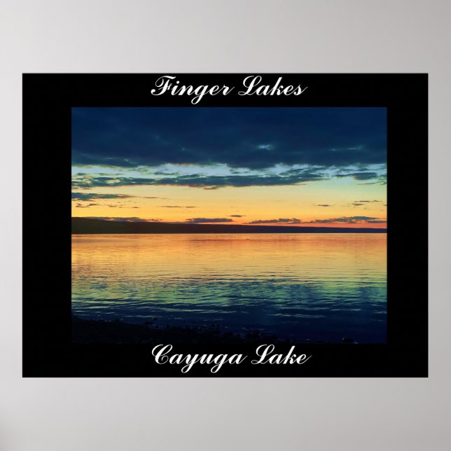 FINGER SEEN, CAYUGA LAKE Plakat (Vorne)