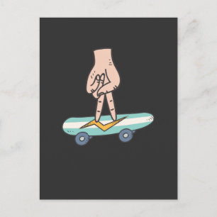 Finger Skateboard Hobby Fingerboard Postkarte