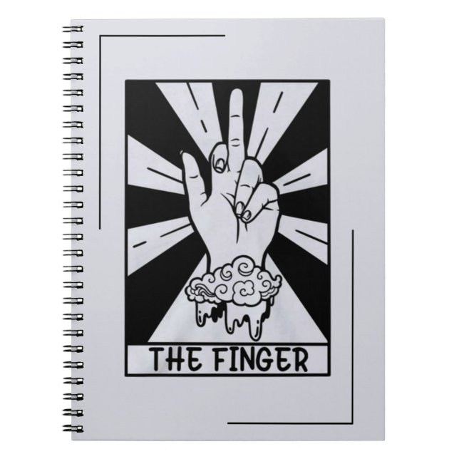 Finger - Tarot-Karte Notizblock (Vorderseite)