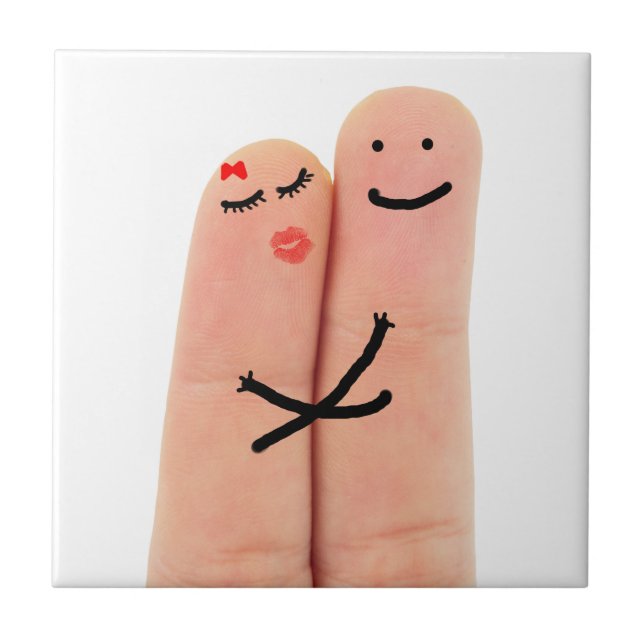 Finger verliebt fliese (Vorderseite)