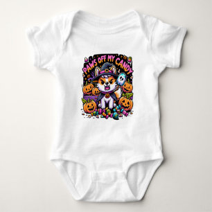 Finger weg von meinen Süßigkeiten Süße Halloween-K Baby Strampler