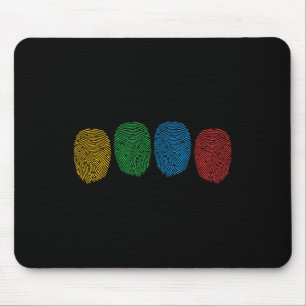 Fingerabdruck Autismus Bewusstsein Neurovielfalt A Mousepad