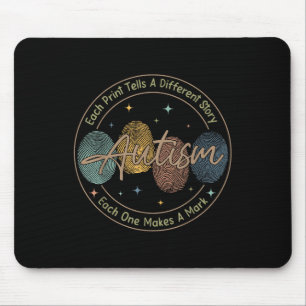 Fingerabdruck Autismus, jede Ausgabe spricht ein a Mousepad
