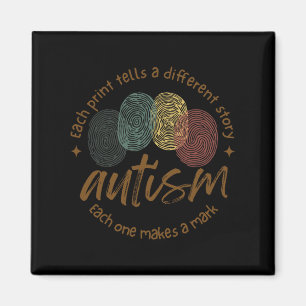 Fingerabdruck Autismus Jede Druckausgabe spricht e Magnet