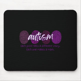 Fingerabdruck Autismus Jede Druckausgabe spricht e Mousepad