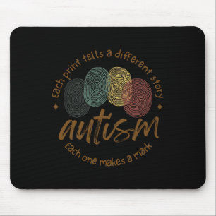Fingerabdruck-Autismus Jeder Abdruck erzählt eine  Mousepad