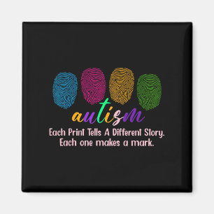 Fingerabdruck-Autismus-Shirt1 Magnet