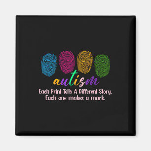 Fingerabdruck Autismus-Shirt, jede Druckausgabe we Magnet