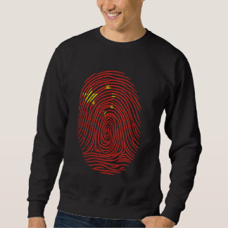 Fingerabdruck-China-Flag - Chinesisch Sweatshirt