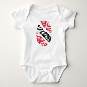Fingerabdruck der Flagge Trinidad und Tobago Baby Strampler