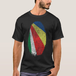 Fingerabdruck der Seychellen-Flag in meiner DNA fü T-Shirt