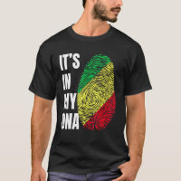 Fingerabdruck DNA Biometrie Flag Republik Kongo