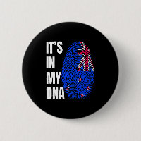 Fingerabdruck-DNA-Biometrie-Flagge Neuseeland