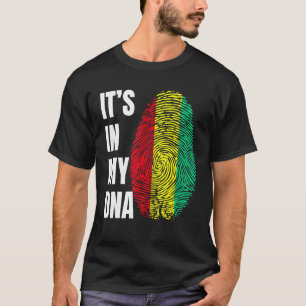 Fingerabdruck-DNA-Biometrie-Guinea T-Shirt