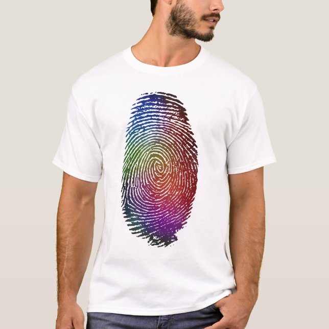 Fingerabdruck-FarbT - Shirt (Vorderseite)