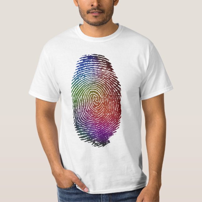 Fingerabdruck-FarbT - Shirt (Vorderseite)