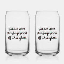 Fingerabdruck Glas