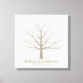 Fingerabdruck-Hochzeitstil - Square-Leinwand Leinwanddruck