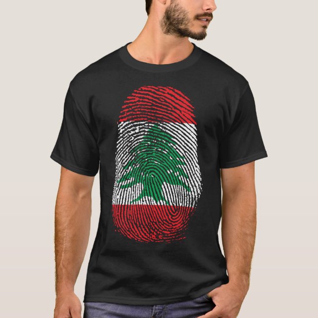 Fingerabdruck - Libanon T-Shirt (Vorderseite)