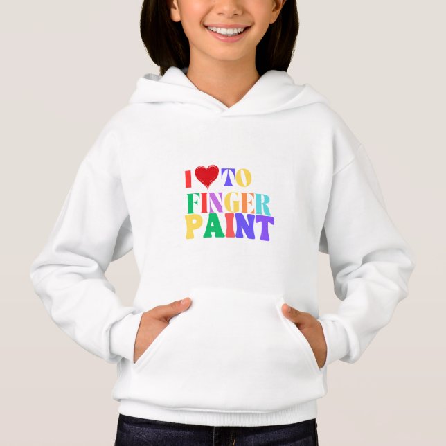 Fingerabdruck-Magie - i Liebe der Druckkunst Hoodie (Vorderseite)