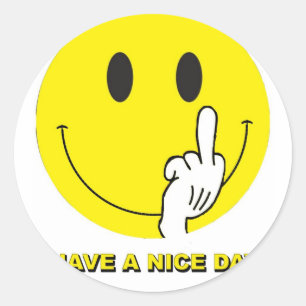 Fingerabdruck Runder Aufkleber