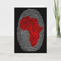 Fingerabdruck Schwarze Geschichte Monat Afro Afrik