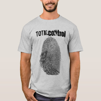 Fingerabdruck "Total Kontrolle" - Slogan Social Pr T-Shirt