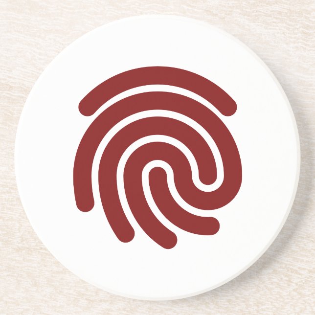 Fingerabdruck Vector Untersetzer (Vorne)