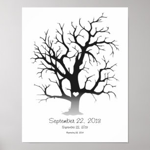 Fingerabdruckbaum 11"x14" poster