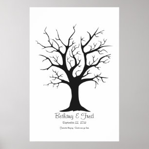 Fingerabdruckbaum C - 24"x36" Poster