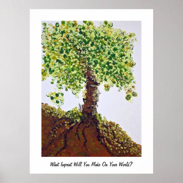 Fingerabdruckbaum Poster (Vorne)