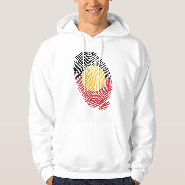 Fingerabdrücke aus Australien Hoodie (Vorderseite)