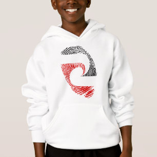 Fingerabdrücke der Maori-Flagge Hoodie