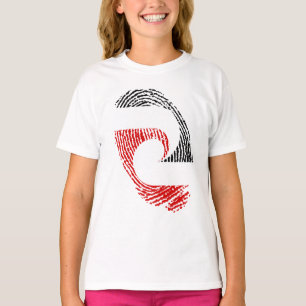 Fingerabdrücke der Maori-Flagge T-Shirt