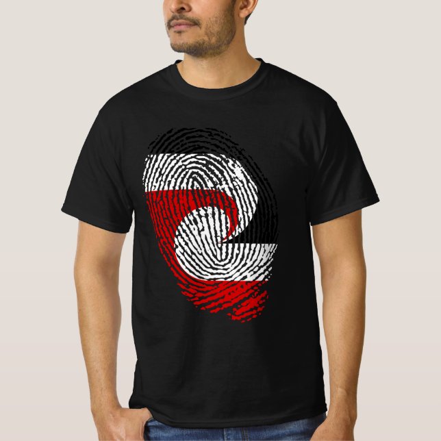 Fingerabdrücke der Maori-Flagge T-Shirt (Vorderseite)