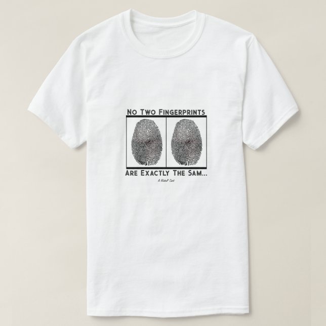 Fingerabdrücke - Ein MisterP-Shirt T-Shirt (Design vorne)