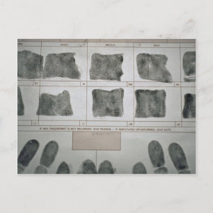 Fingerabdrücke Postkarte