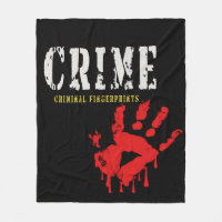 Fingerabdrücke von Kriminellen, Fleece Blanket
