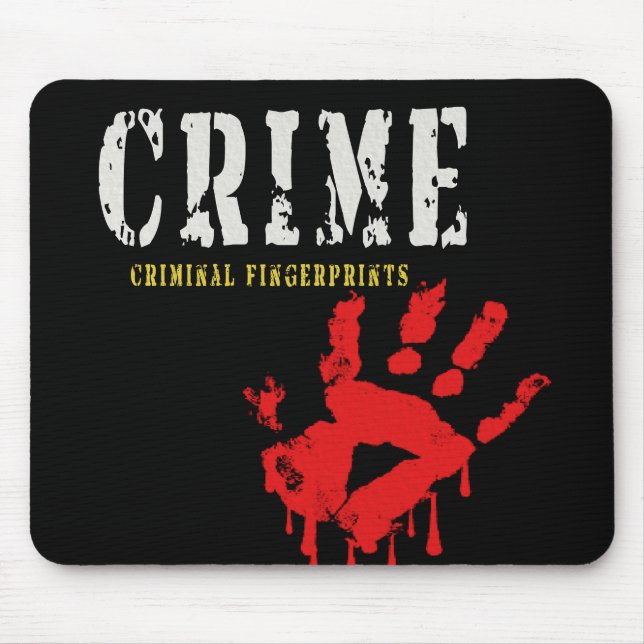 Fingerabdrücke von Kriminellen Mousepad (Vorne)