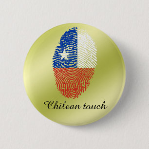 Fingerabdruckflagge der chilenischen Touch Button
