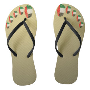 Fingerabdruckflagge der Emirat-Touch Flip Flops