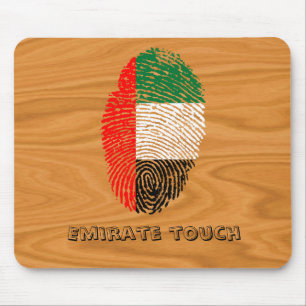 Fingerabdruckflagge der Emirat-Touch Mousepad
